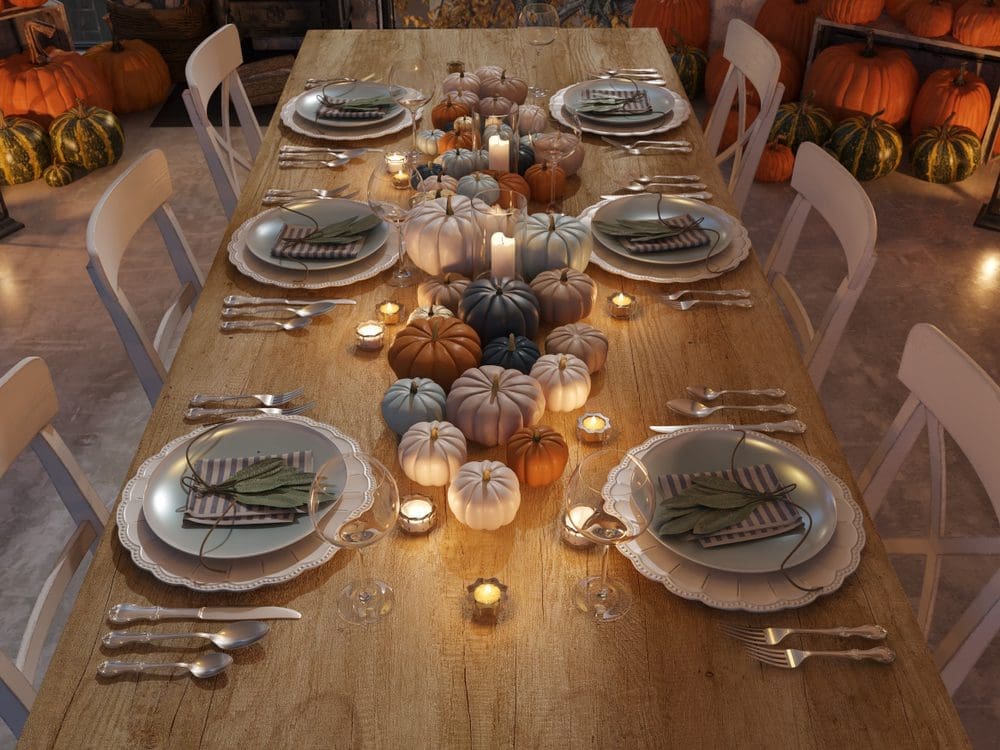 Cozy,Nordic,Kitchen,In,An,Apartment.,Thanksgiving,And,Fall,Concept.