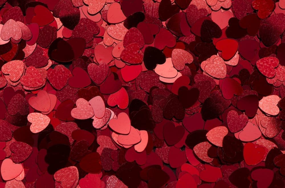 Heart,Shaped,Background,/,Sparkling,Hearts,/,Valentine,,Festive,And