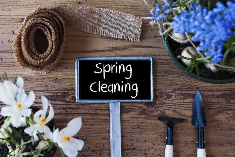 Flowers,,Sign,,Text,Spring,Cleaning
