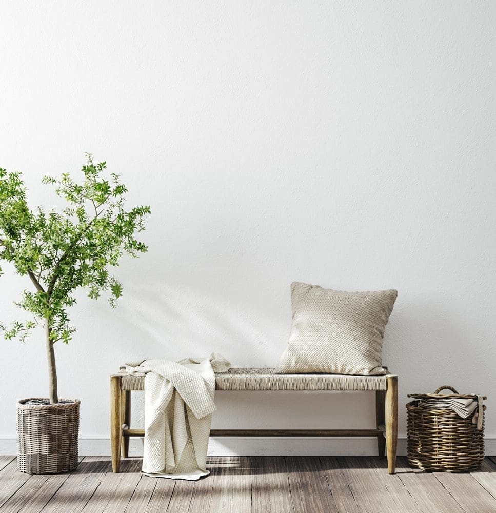 Scandinavian,Farmhouse,Hallway,Interior,,Wall,Mockup,,3d,Render