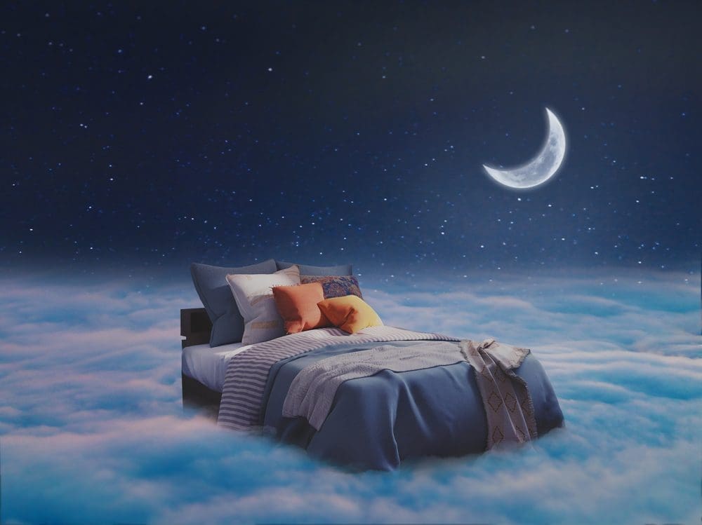 A,Comfortable,Bed,For,Sleeping,In,Clouds
